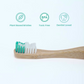 booheads - 1PK - Bamboo Toothbrushes - Green | Biodegradable, bamboo and plant-based
