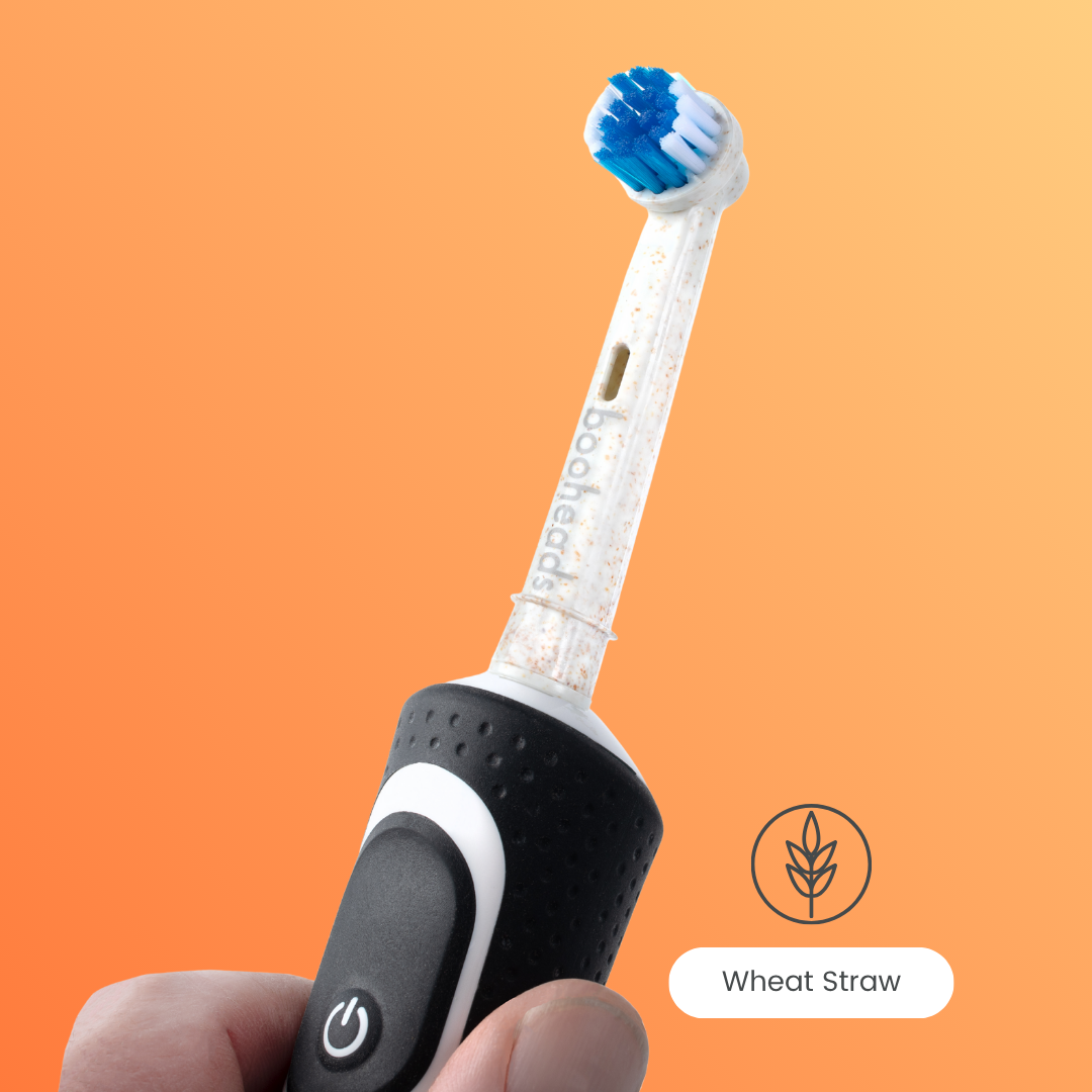 booheads - bamboo electric toothbrush heads