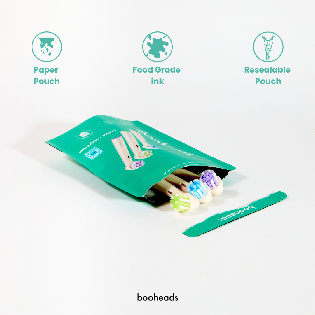 Oraboo - Recyclable Electric Toothbrush Heads Compatible with OralB*