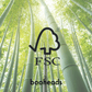 Bamboo forest with FSC logo and 'booheads' text