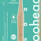 booheads - 1PK - Bamboo Toothbrushes - Green | Biodegradable, bamboo and plant-based
