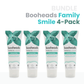 Booheads Family Smile 4-Pack – Fluoride-Free Hydroxyapatite Toothpaste