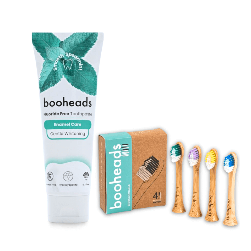 Hydroxyapatite Toothpaste + Bamboo Heads Compatible with Sonicare*  Bundle
