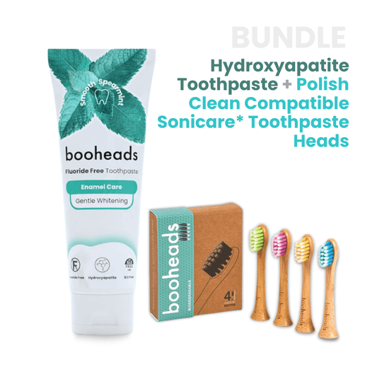 Hydroxyapatite Toothpaste + Bamboo Heads Compatible with Sonicare*  Bundle