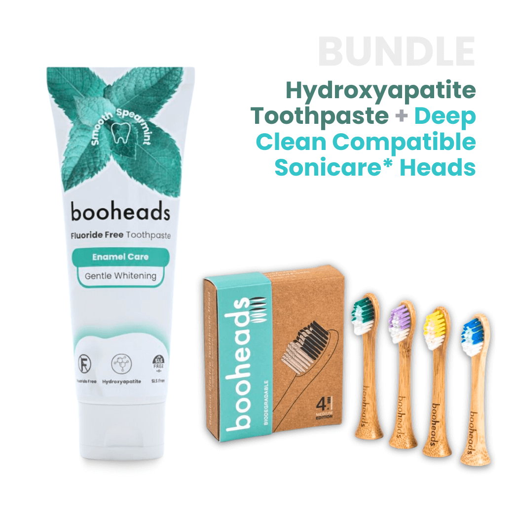 Hydroxyapatite Toothpaste + Bamboo Heads Compatible with Sonicare*  Bundle
