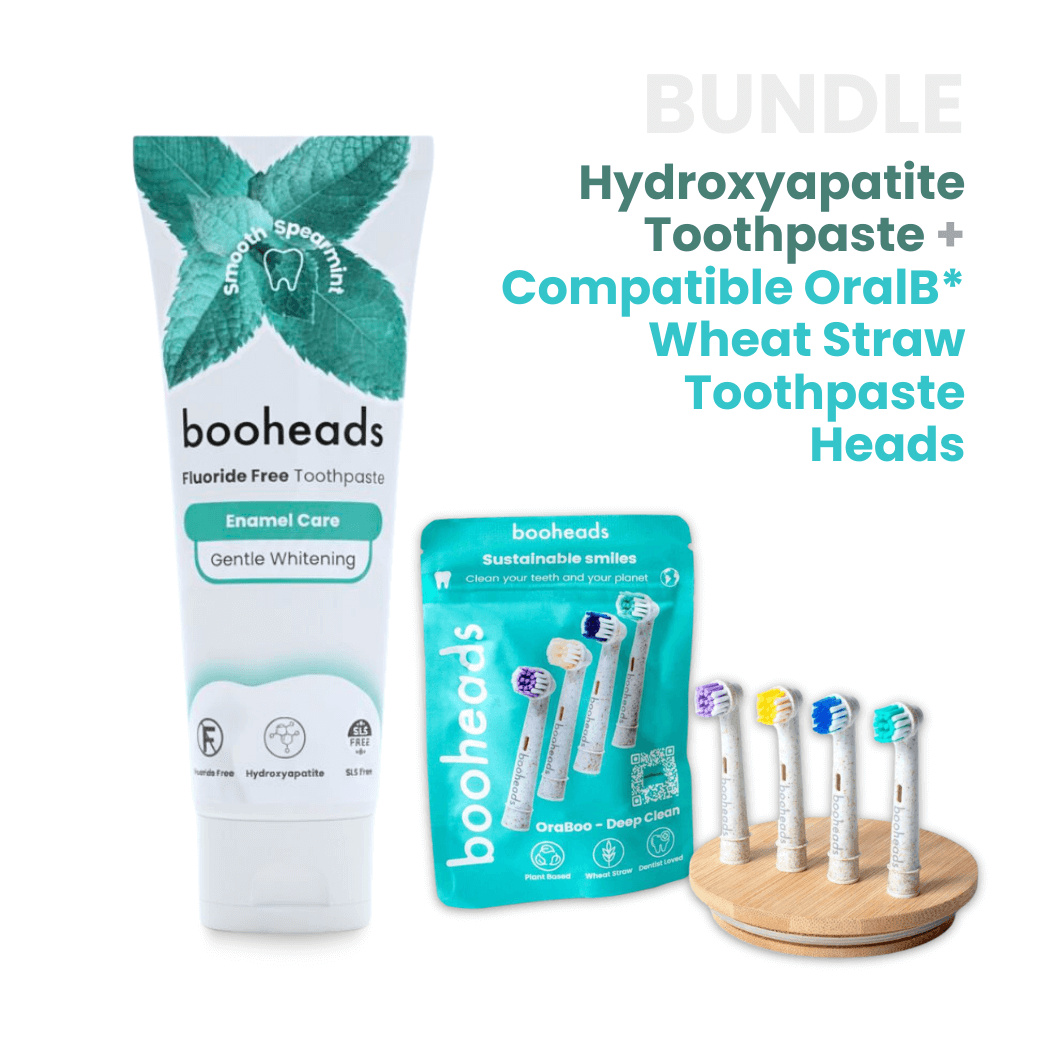 Hydroxyapatite Toothpaste + Plant Based Heads Compatible with OralB*  Bundle