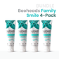 Booheads Family Smile 4-Pack – Fluoride-Free Hydroxyapatite Toothpaste