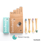 booheads - 4PK - Bamboo Electric Toothbrush Heads - Deep Clean - Multicolour | Compatible with Sonicare | Biodegradable Eco Friendly Sustainable - booheads