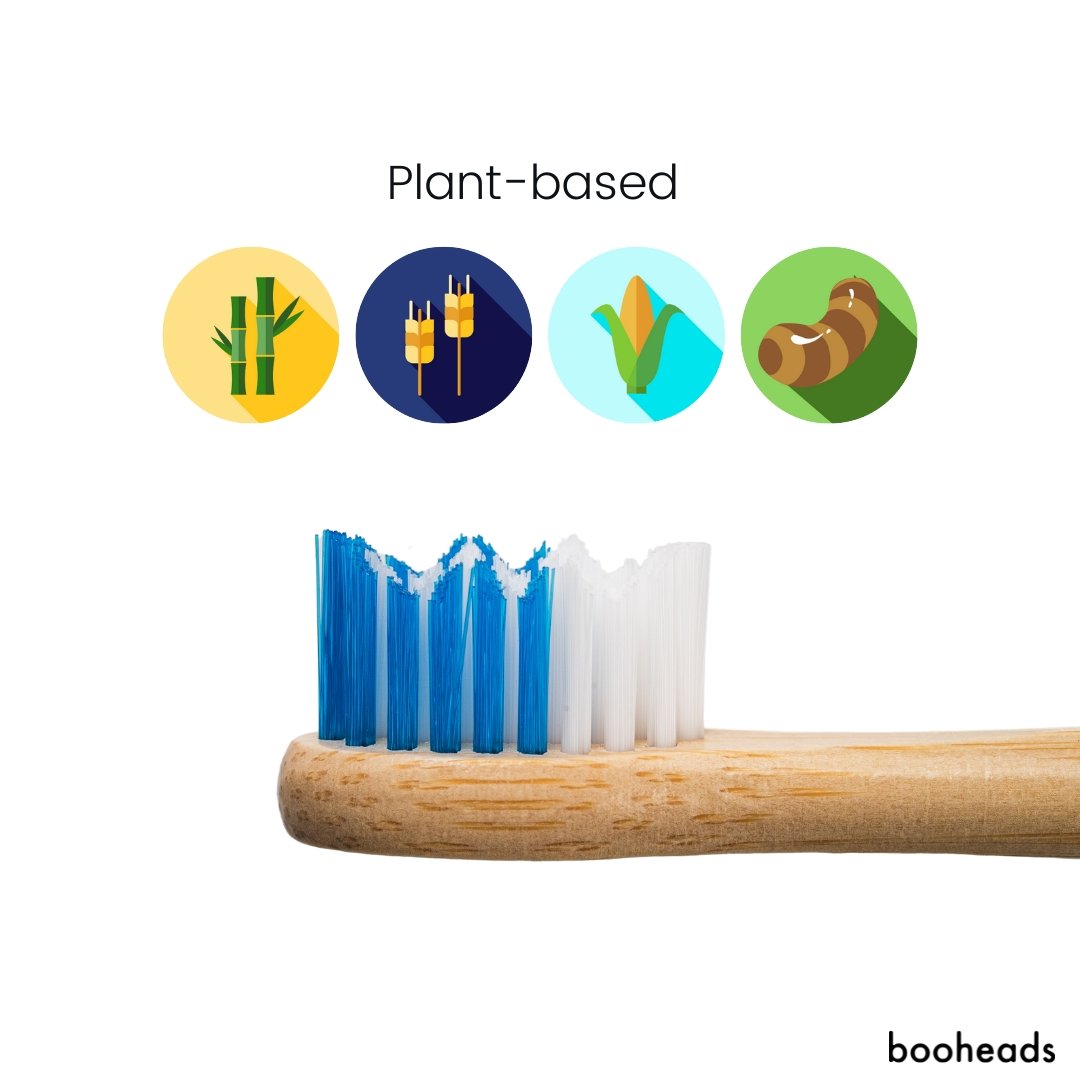 booheads - 2PK - Bamboo Electric Toothbrush Heads - Deep Clean | Compatible with Sonicare | Biodegradable Eco Friendly Sustainable - booheads