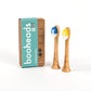 booheads - 2PK - Bamboo Electric Toothbrush Heads - Deep Clean | Compatible with Sonicare | Biodegradable Eco Friendly Sustainable - booheads
