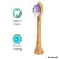 booheads - 2PK - Bamboo Electric Toothbrush Heads - Deep Clean - Purple & Green | Compatible with Sonicare | Biodegradable Eco Friendly Sustainable - booheads