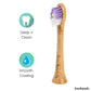 booheads - 2PK - Bamboo Electric Toothbrush Heads - Deep Clean - Purple & Green | Compatible with Sonicare | Biodegradable Eco Friendly Sustainable - booheads