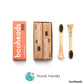 booheads - 2PK - Charcoal Bamboo Electric Toothbrush Heads - Polish Clean | Compatible with Sonicare | Biodegradable Eco Friendly Sustainable - booheads